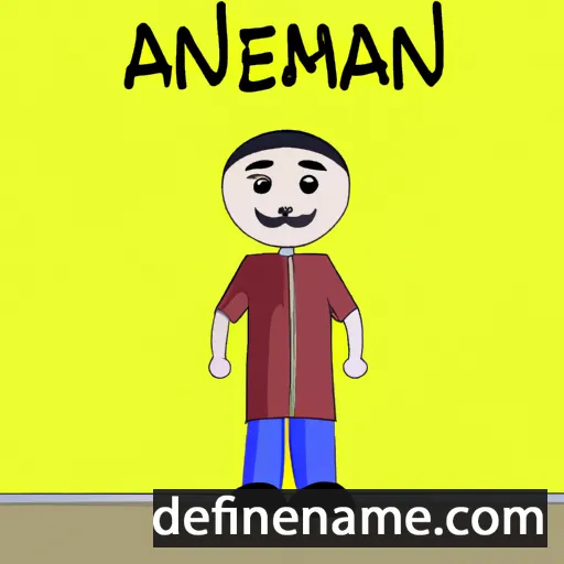 cartoon of the name Ahmedjan