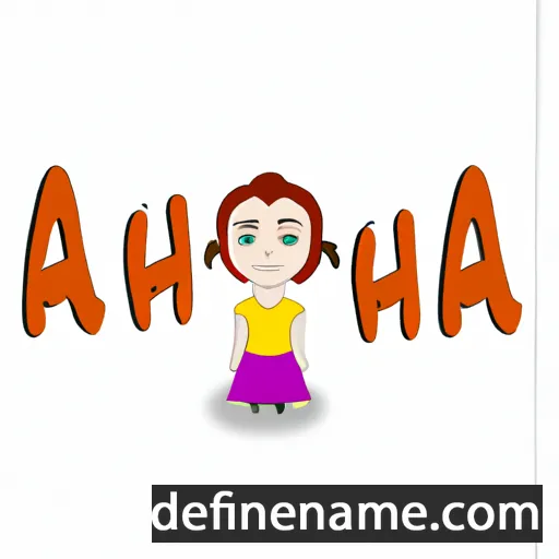 cartoon of the name Ahna