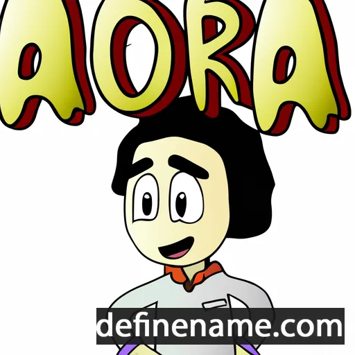 cartoon of the name Ahora