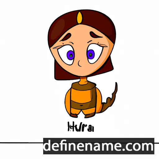 cartoon of the name Ahura