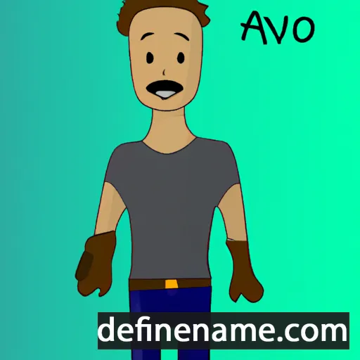 cartoon of the name Ahvo