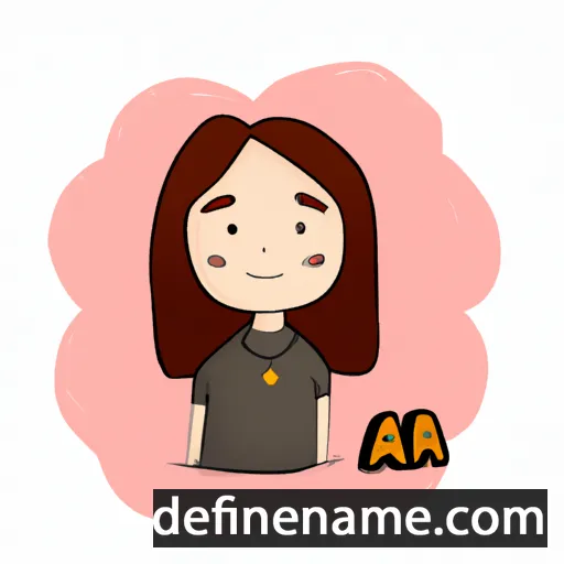 cartoon of the name Aia