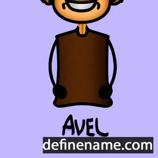 cartoon of the name 'Avi'el