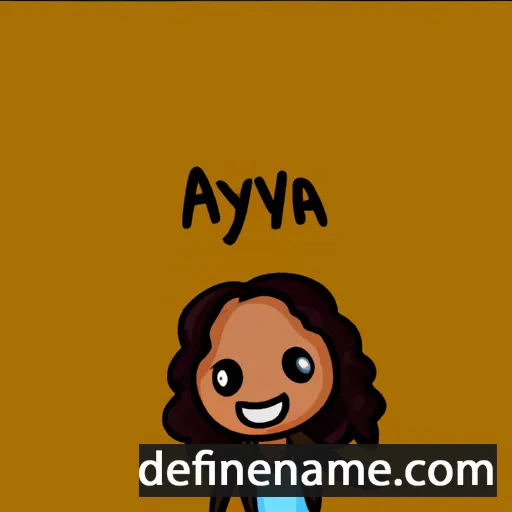 cartoon of the name 'Aviyah