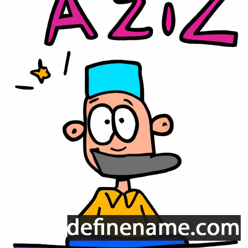 'Aziz cartoon