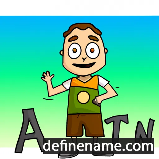 cartoon of the name Aton