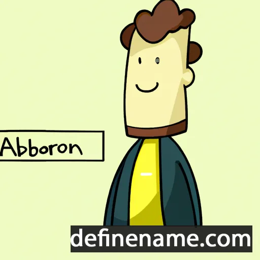 cartoon of the name Auberon