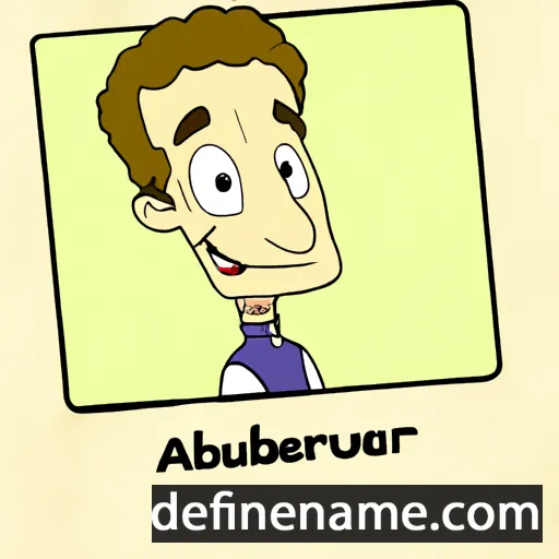 cartoon of the name Aubert