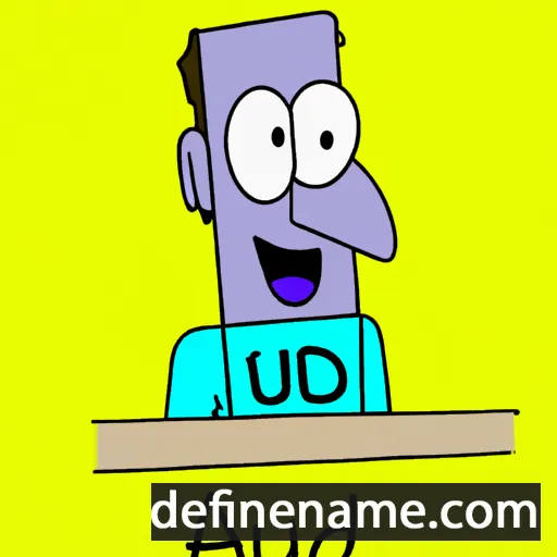 cartoon of the name Aud