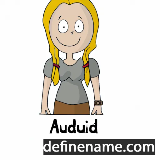 cartoon of the name Audhild