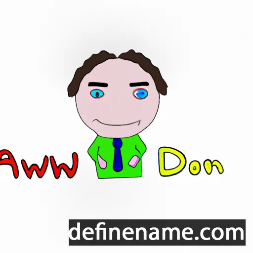 cartoon of the name Audowin