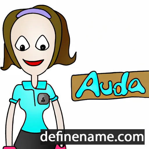 cartoon of the name Audra