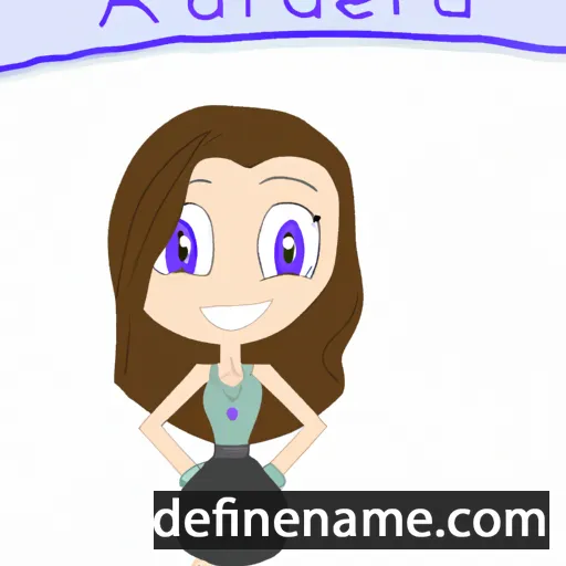 cartoon of the name Audrea