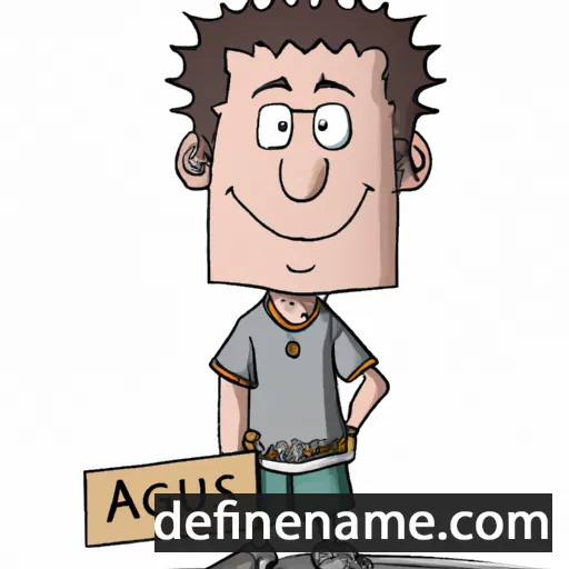 cartoon of the name Augustus