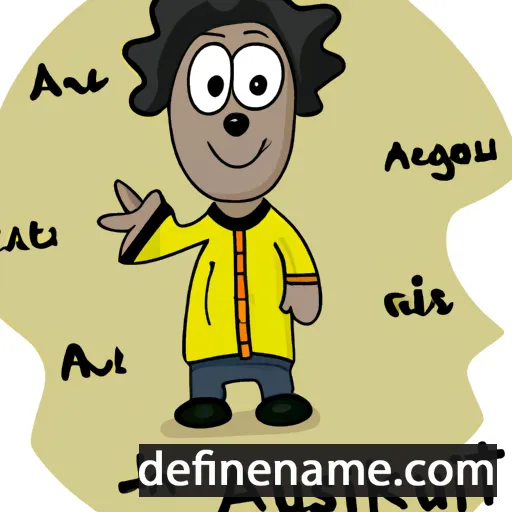 cartoon of the name Aukusti