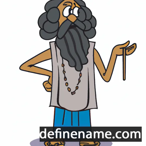 cartoon of the name Aurobindo