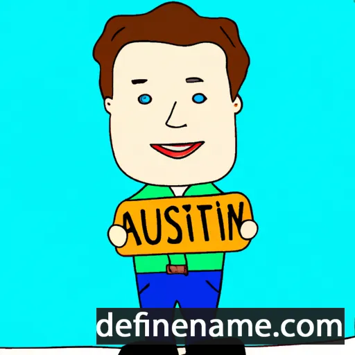 cartoon of the name Austin