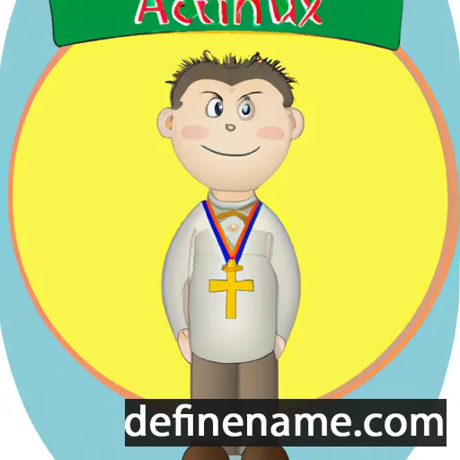 cartoon of the name Auxentius