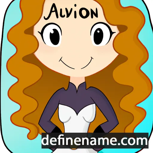 cartoon of the name Avalon