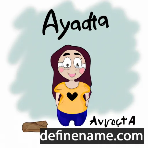 cartoon of the name Avdotya