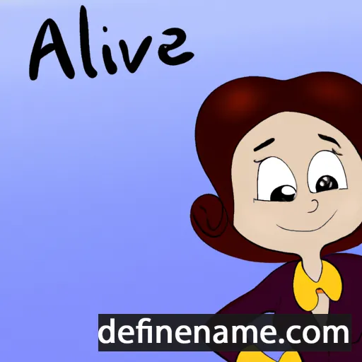 cartoon of the name Avelina