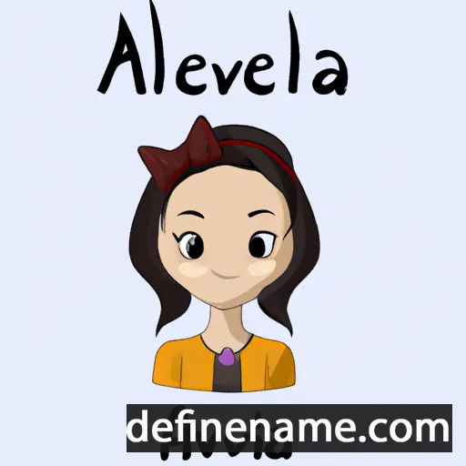 cartoon of the name Avelina