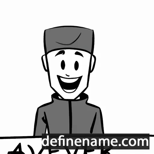 cartoon of the name Avenir