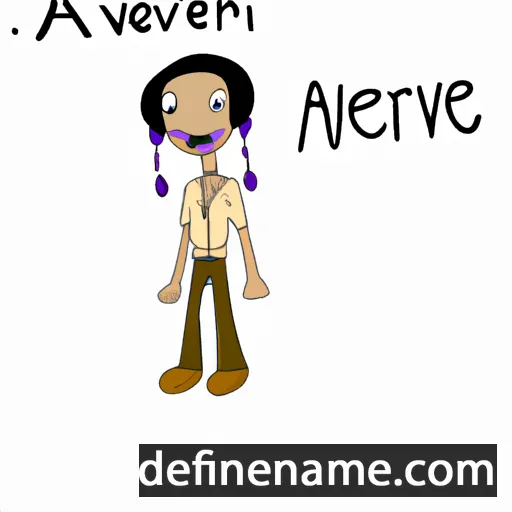 cartoon of the name Aveniru