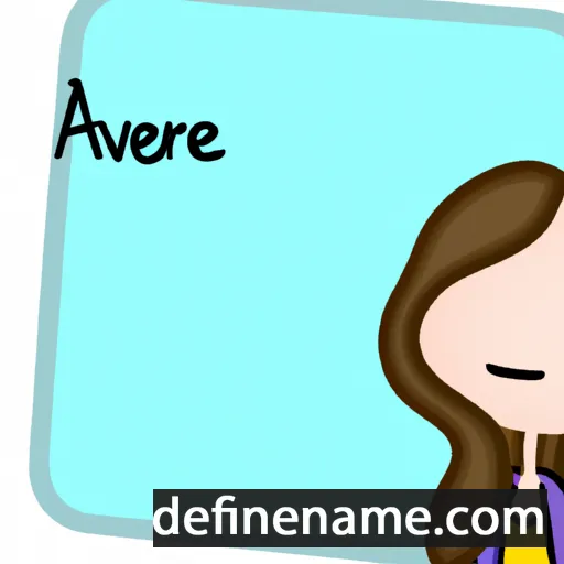 Averie cartoon