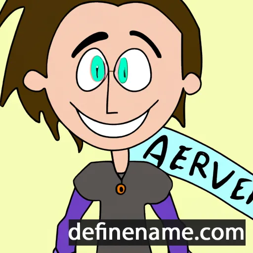 cartoon of the name Avery