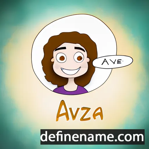 cartoon of the name Aveza