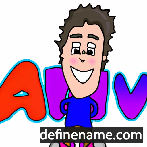 cartoon of the name Avi