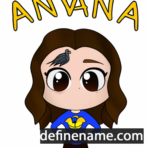 cartoon of the name Aviana