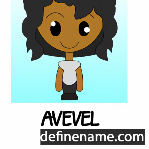 cartoon of the name Aviel