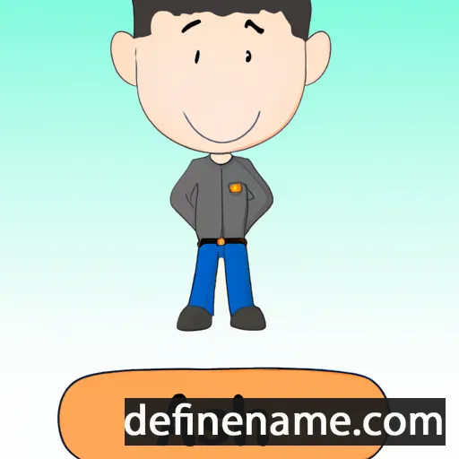 cartoon of the name Avishai