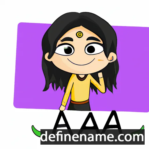 cartoon of the name Aviya