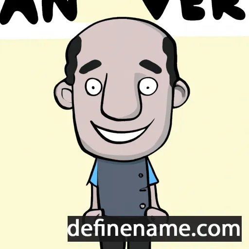 cartoon of the name Avner