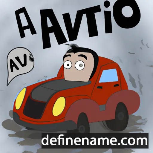 cartoon of the name Avto