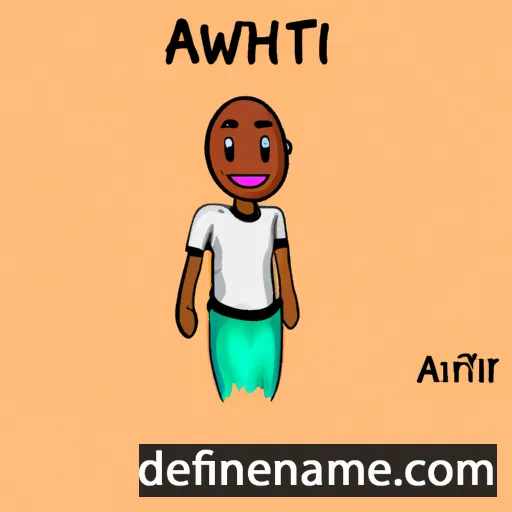 cartoon of the name Awiti