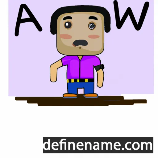 cartoon of the name Awotwi