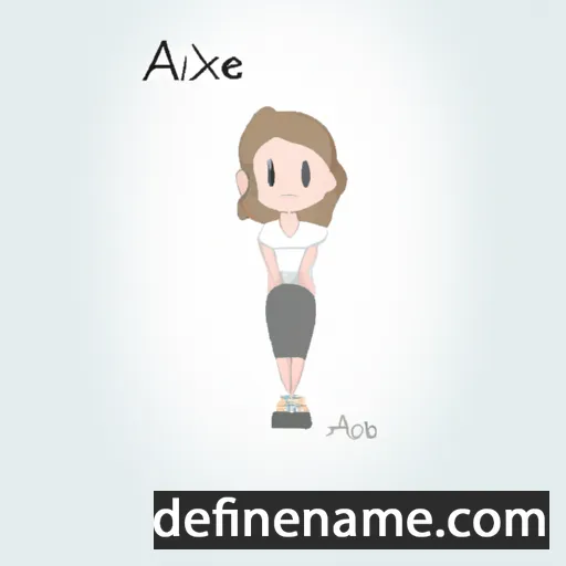 cartoon of the name Axelle