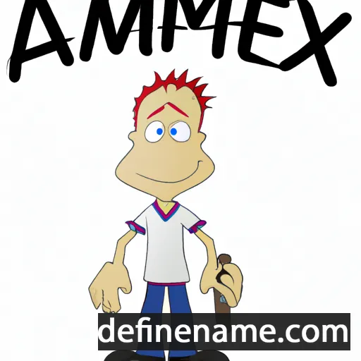 cartoon of the name Axmed