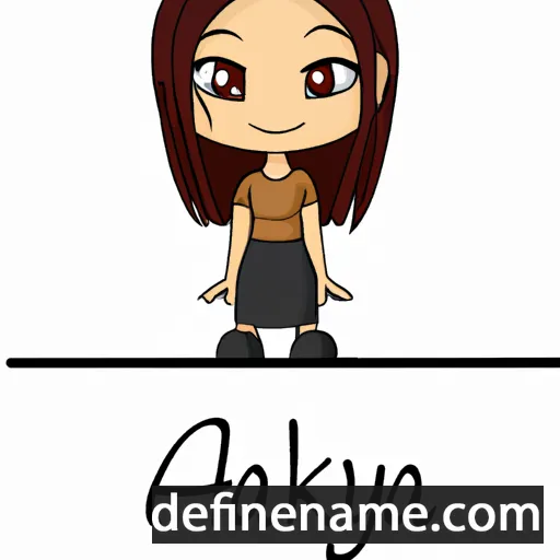 cartoon of the name Ayaka