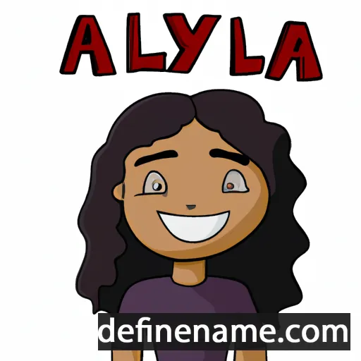 cartoon of the name Ayala