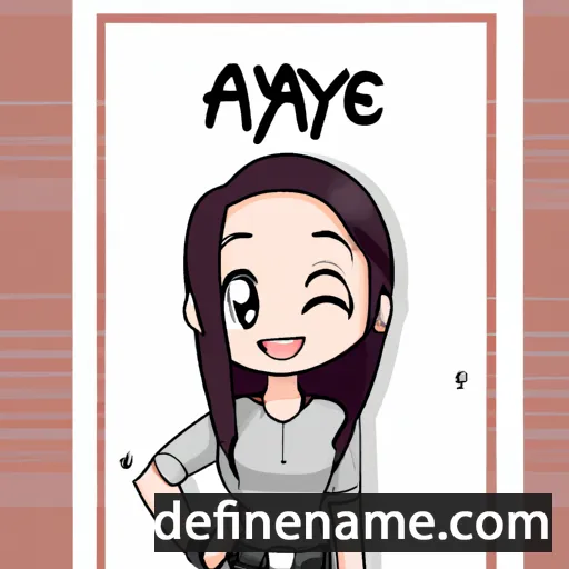 cartoon of the name Ayane