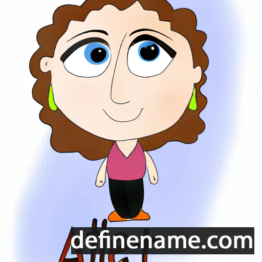 cartoon of the name Ayelet