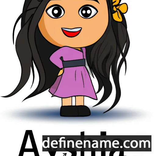 cartoon of the name Ayesha