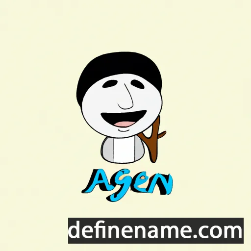 cartoon of the name Aygerim