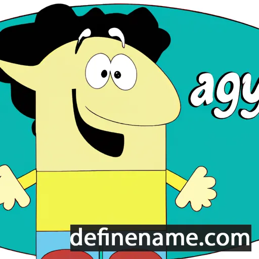 cartoon of the name Aygol