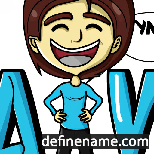 cartoon of the name Ayn